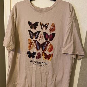 Oversized butterfly tee